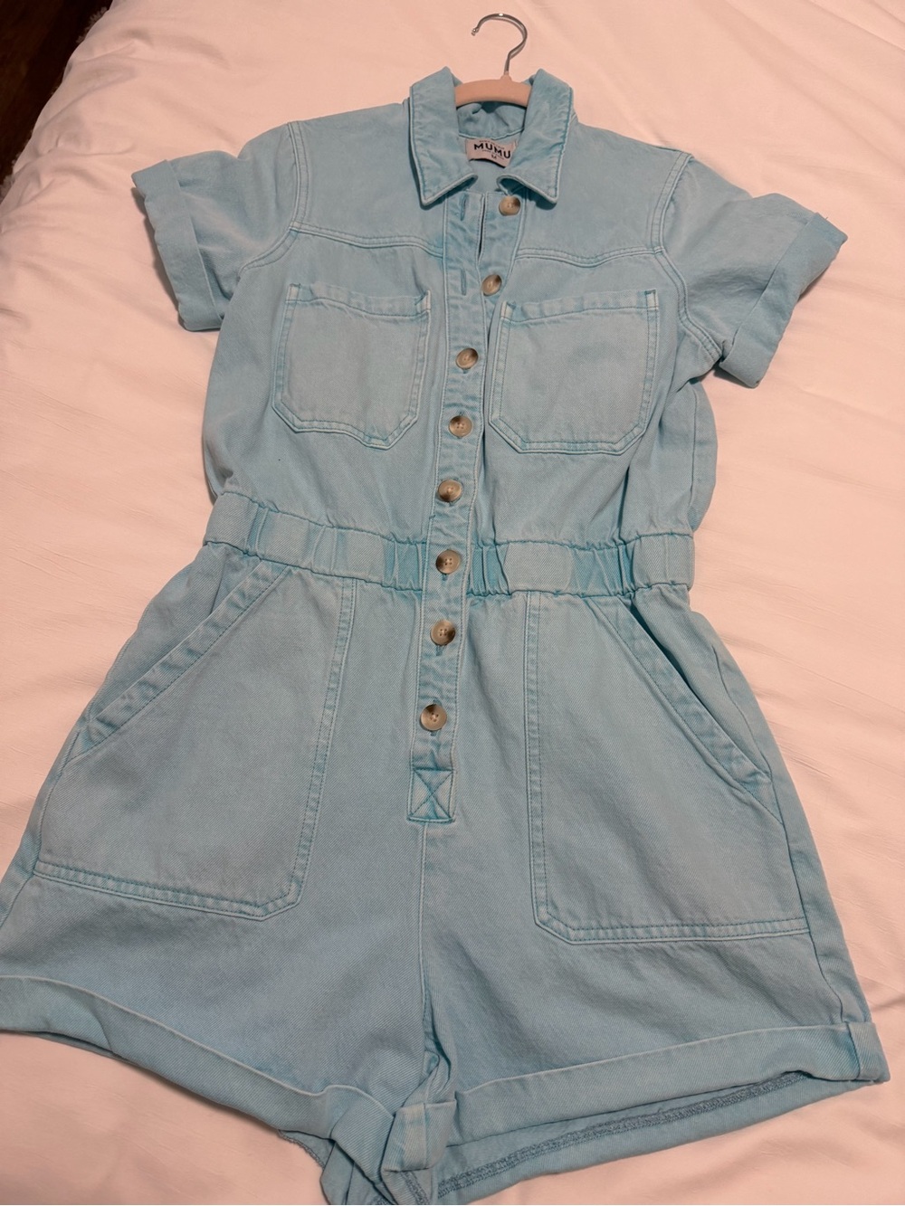 Show Me Your MuMu  Denim Romper